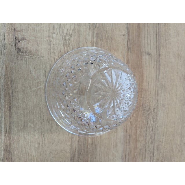 Transparent Late 20th Century Rogaska Slovenia Gallia Crystal Footed Dessert Bowl 6'' For Sale - Image 8 of 8