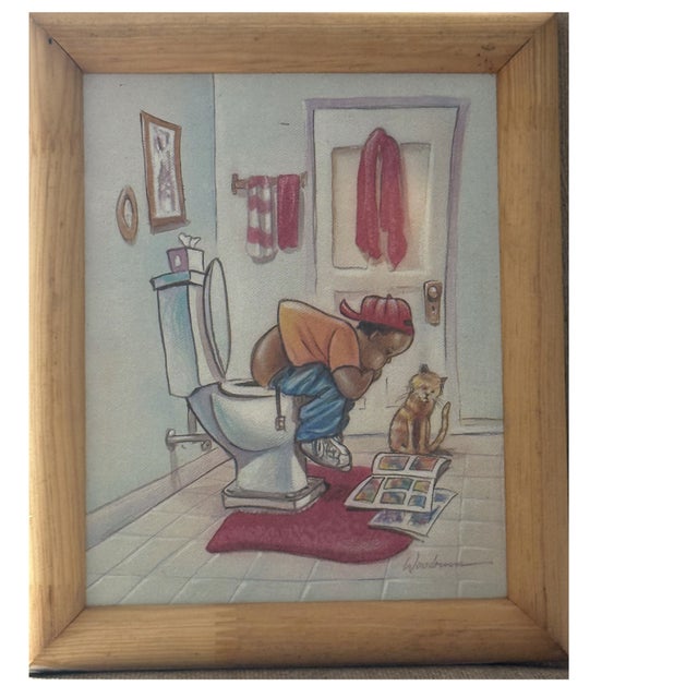 1980s "Higher Education" Original Canvas Reproduction #019 For Sale - Image 14 of 15