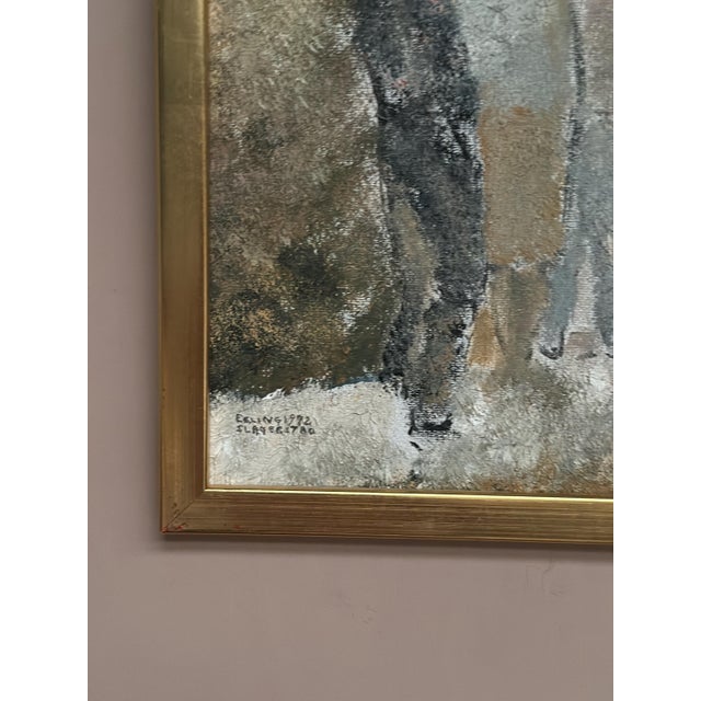 Erling Slagerstad, Gathering, 1992, Oil on Panel, Framed For Sale - Image 14 of 16