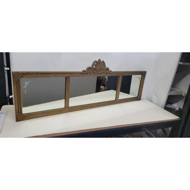 American American Carved Wood Wall Mirror, Colonial Revival Style, Early Mid-Century For Sale - Image 3 of 11