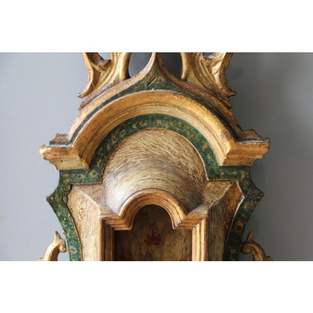 Baroque 18th Century Baroque Wall Oratory, Portuguese For Sale - Image 3 of 11