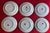 Antique Early 19th Century Chinese Export Blue and White Porcelain Dinner Plates With Grape Leaf Border - Set of 6 For Sale - Image 15 of 17