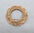 1970s Vintage 1970s Signed Napier Modernist Goldtone Textured Circle Brooch For Sale - Image 5 of 7
