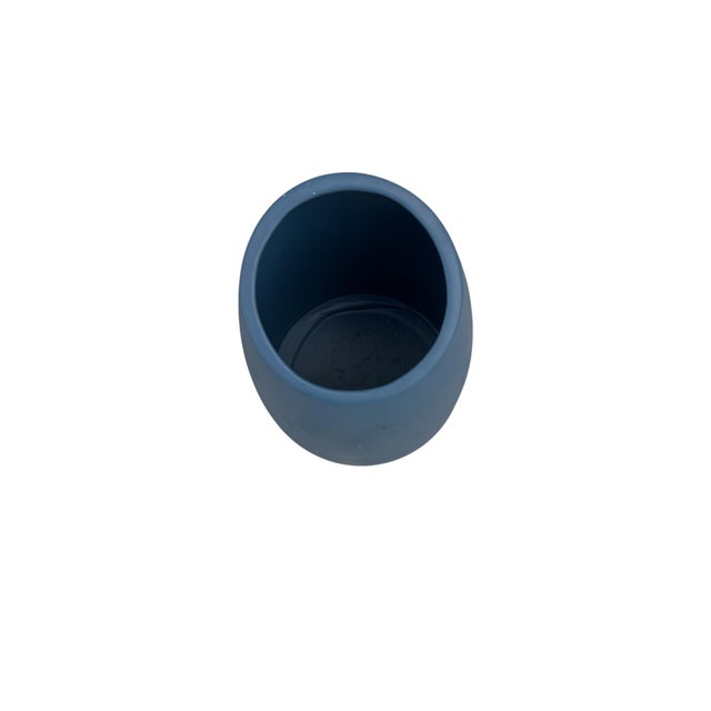 Blue Ceramic Vase, Italy, 1970s, in Good conditions. Designed 1970 to 1979