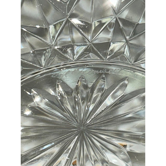 Val Saint-Lambert 1980s Val Saint Lambert Belgian Crystal "Imperial" Centerpiece Bowl For Sale - Image 4 of 10