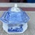 Farmhouse A Rare Antique Ironstone Blue Transfer Decorated Covered Soap Dish With Insert, Circa 1850’s For Sale - Image 3 of 12