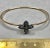 Syna Oxidized Silver Yellow Gold Flower Bracelet with Diamonds For Sale - Image 10 of 11