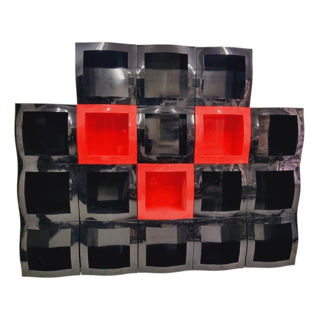 Boogie Woogie Modular Cube Shelving Unit by Stefano Giovannoni for Magis, Italy, 1990s For Sale