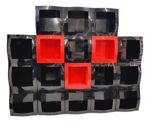 Boogie Woogie Modular Cube Shelving Unit by Stefano Giovannoni for Magis, Italy, 1990s, Set of 18