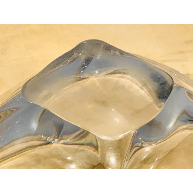 1960’s Daum France Free Form Crystal Bowl For Sale - Image 12 of 12