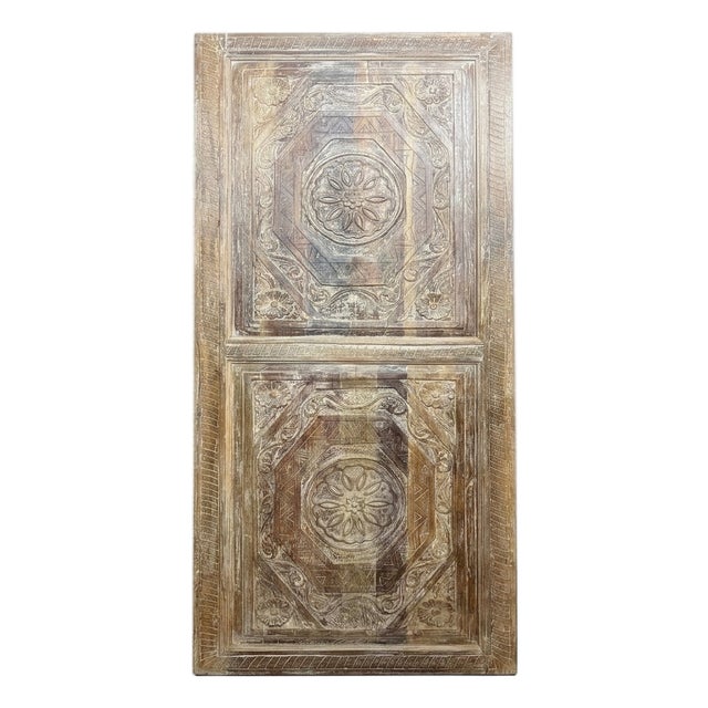 Carved Entry Doors | Rustic Modern Reclaimed Wood Barn Doors 96x36 For Sale
