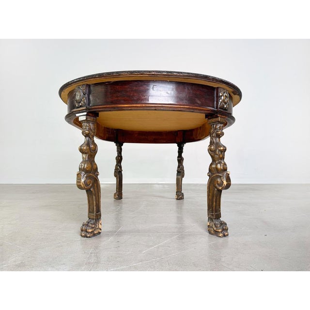Original Neo-Baroque Dining Table in Wood For Sale - Image 5 of 12
