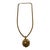 Metal Vintage Sun Necklace on Snake Chain For Sale - Image 7 of 7