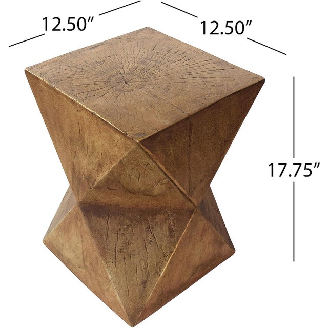 Add distinctive character to your interior with this sculptural side table, featuring an abstract hourglass silhouette and...