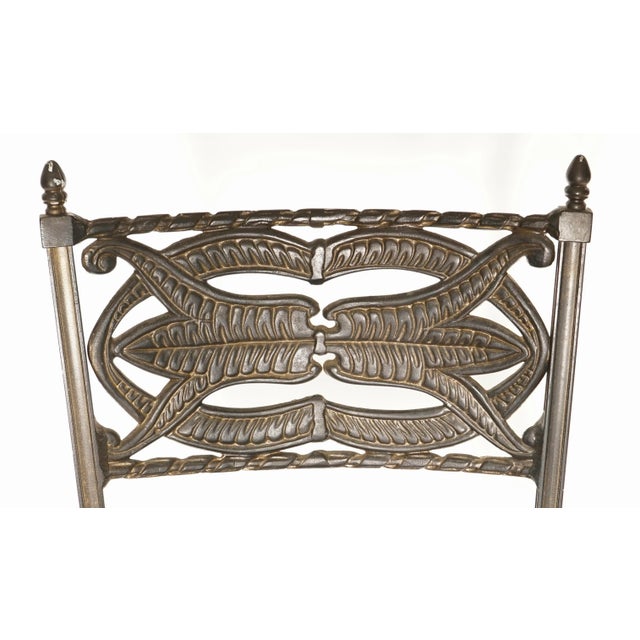 Metal Mid Century Modern Montecristo Style Bar Stools Set of 3 For Sale - Image 7 of 13