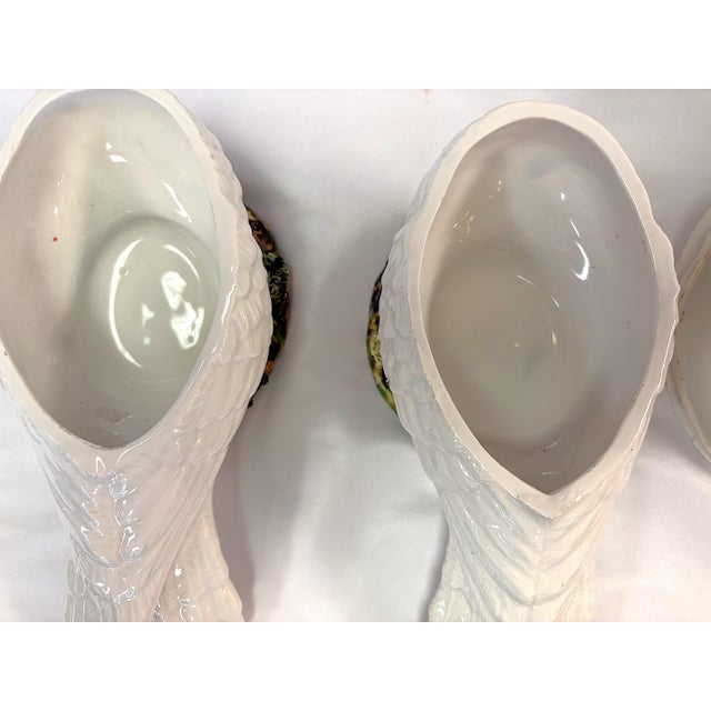 Vintage Italian Porcelain Turtle Dove Boxes- A Pair For Sale - Image 15 of 17