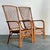 Vintage Boho High Back Trellis Rattan Lounge Chairs - A Pair For Sale - Image 9 of 12