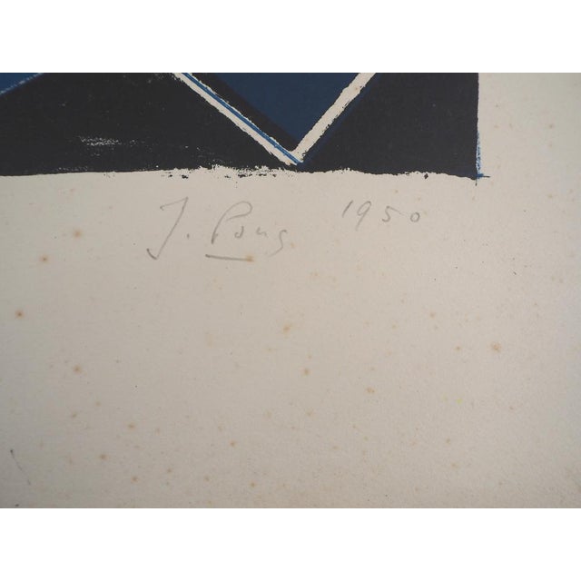 Jean Pons, The Doors of Paris, 1950, Original Lithograph For Sale - Image 3 of 8