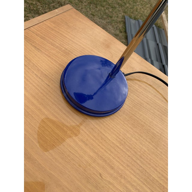 Mid-Century Blue Table Lamp, 1970s For Sale - Image 6 of 6