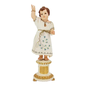 19th Century Child Jesus With Glass Eyes, Earthenware, Portuguese