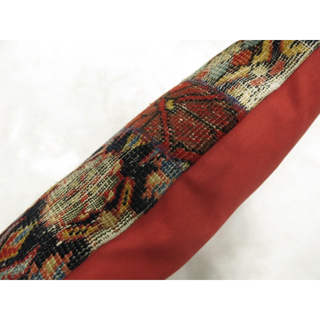 Contemporary Bolster Persian Rug Pillow For Sale - Image 3 of 5