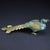 Vintage Cloisonné Enamel Peacock Figurine With Brass Accents For Sale - Image 9 of 10