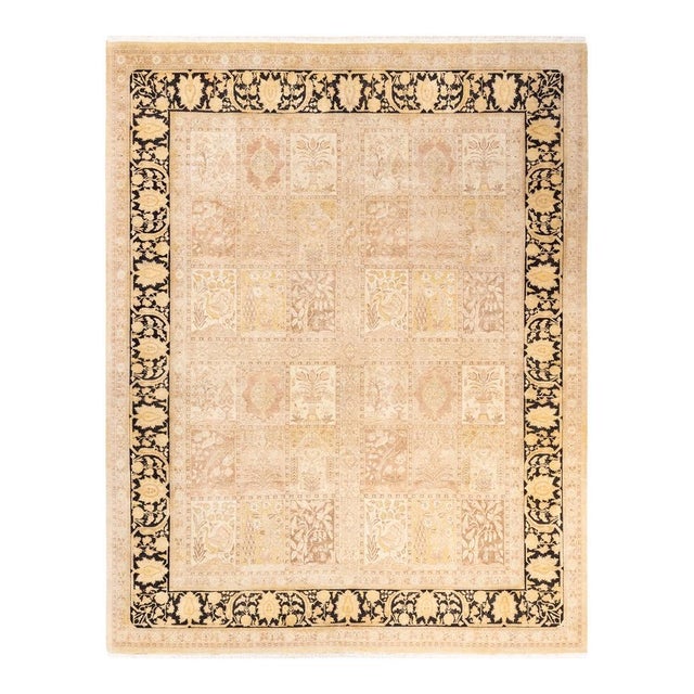 Ivory Mogul, One-of-a-Kind Hand-Knotted Area Rug in Ivory, 8' 4" x 10' 6" For Sale - Image 8 of 8