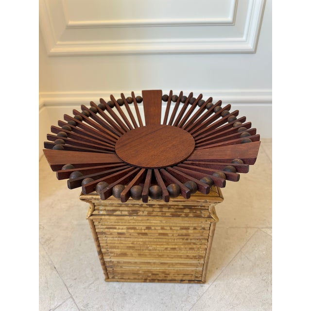 Vintage 1980’s Handcrafted Sculptural Wood Bowl / Vessel For Sale - Image 4 of 14