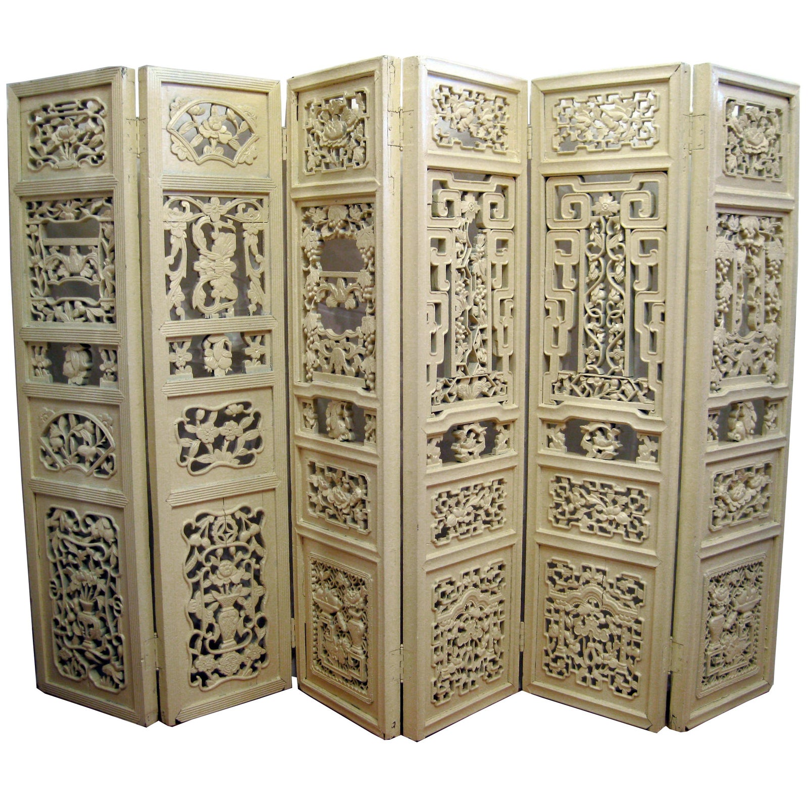 Antique Chinese Carved Room Divider Chairish