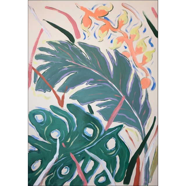 Illustration 2026, Birds of Paradise, Illustration Style Painting Diptych For Sale - Image 3 of 10