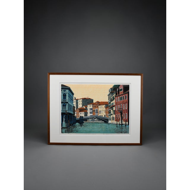 1990s Mototsugu Sugiyama, Venice Part II, 1996, Woodblock Print For Sale - Image 5 of 15