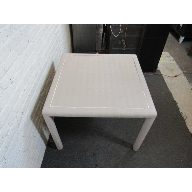 Mid-Century Karl Springer Style Table For Sale In New York - Image 6 of 8