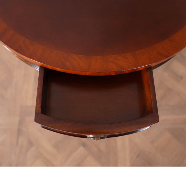 Niagara Furniture One Drawer Drum Table For Sale - Image 9 of 12