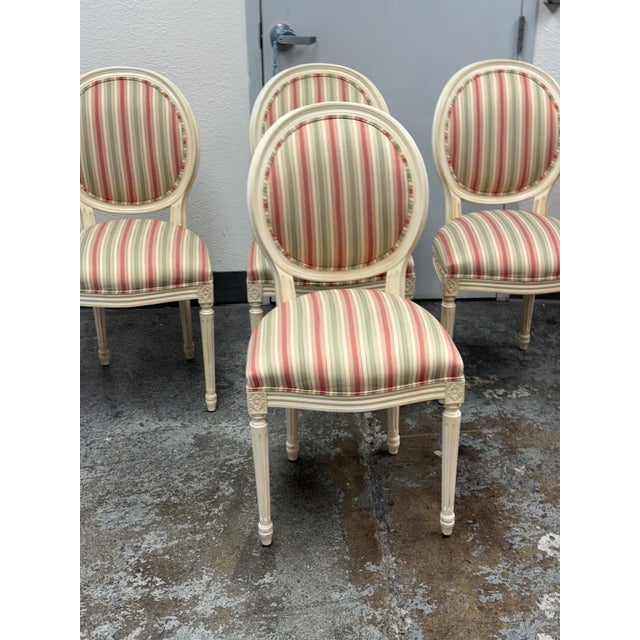 Ethan Allen Ethan Allen Louis XVI-Style Side Chairs, Set of Four For Sale - Image 4 of 12