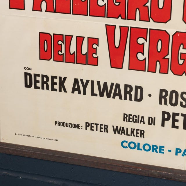 Vintage Italian Film Poster in Paper, 1973 For Sale - Image 13 of 18