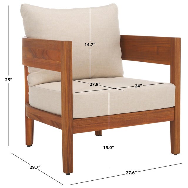 Mid-Century Modern Theo Club Chairs in Natural/Taupe, Set of 2 For Sale - Image 3 of 10