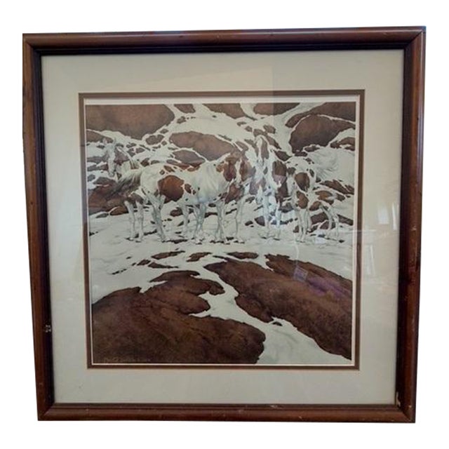 1970s "Pintos"–Bev Doolittle 403/1000 - Signed For Sale
