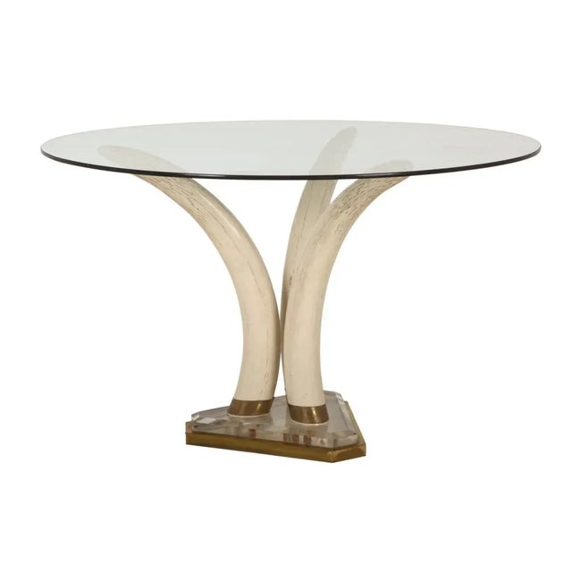 Faux Tusks Dining Table, 1950s For Sale - Image 11 of 11