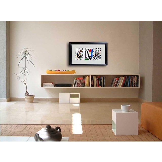 Original HAND Signed Joan Miro Lithograph, 1959. This is a Numbered Limited Edition Triptych. From the presses of I.G....