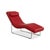 Modern Leather Lounger 680 Red Manual Function from Rolf Benz For Sale - Image 3 of 16