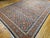Vintage Persian Tabriz Afshan Rug, Hand-Knotted Wool, Allover Geometric Caucasian Kuba Pattern, Navy & Red, 10x14 For Sale - Image 12 of 12