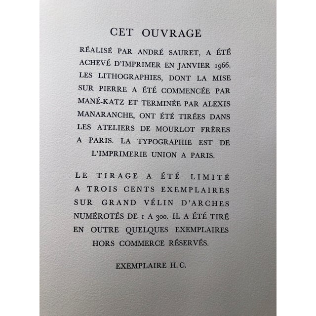 Mane Katz, Russian French Judaica Jewish Bride Shtetl Wedding Lithograph Mourlot Paris, 1966 For Sale - Image 4 of 5