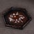 Late 20th Century Vintage Zitan Wood Hexagonal Tray With Mother-of-Pearl Bird & Floral Inlay For Sale - Image 5 of 10