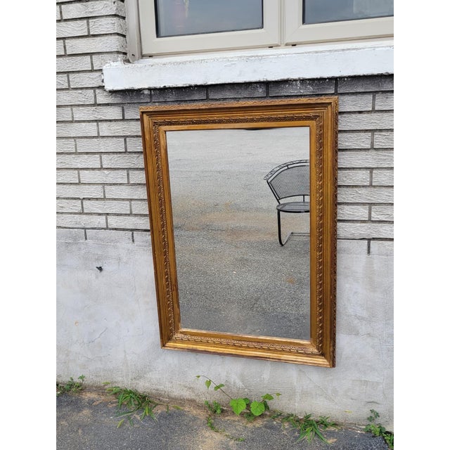 Antique 19th Century French Gilded Wood Wall Mirror Gold Carved Victorian Frame For Sale In Philadelphia - Image 6 of 16