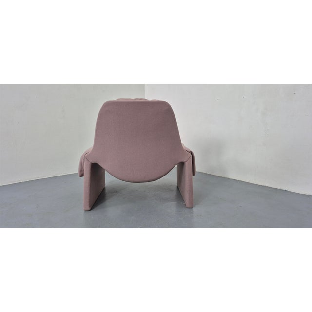 Set of P60 Chair and Ottoman by Vittorio Introini for Saporiti, Italy, 1960s For Sale - Image 15 of 16