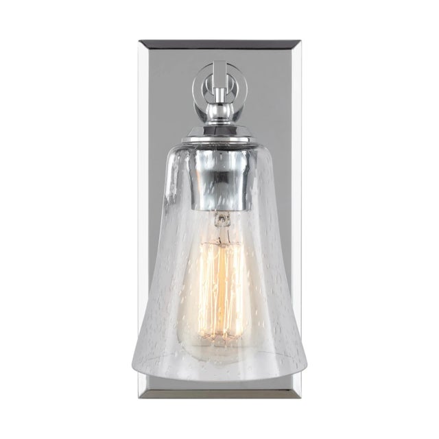 The Sean Lavin Monterro one light wall sconce in chrome provides abundant light for your bath vanity, while adding a layer...
