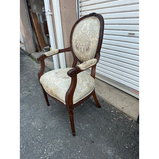 Henredo Schoonbeck Colllection Pair Louis XV Style Carved Armchairs For Sale - Image 12 of 18