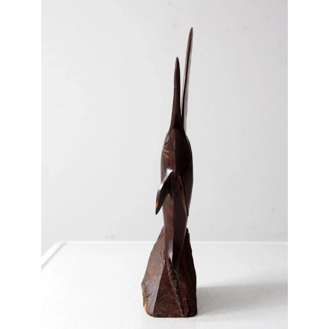 Mid 20th Century Vintage Ironwood Sailfish For Sale - Image 5 of 8