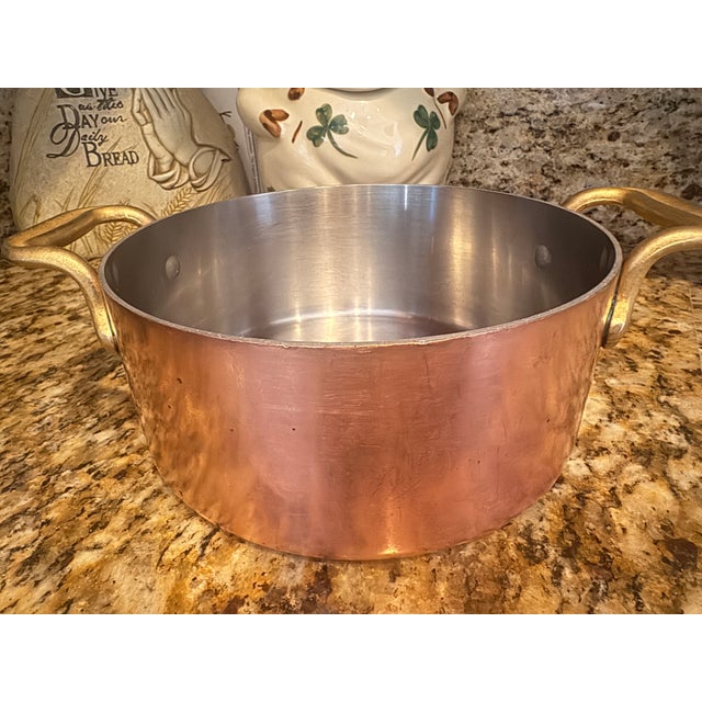 Antique Copper Pans, Lovely Patina - 6 pcs For Sale - Image 15 of 18