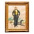 Amazing Antique English School Portrait Gouache Watercolor Painting of Aristocratic Man With Dog Framed Wall Decor For Sale